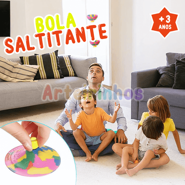 Kit 4 Bolinhas Saltitantes Antiestresse Coloridas para Alívio e Desenvolvimento Infantil