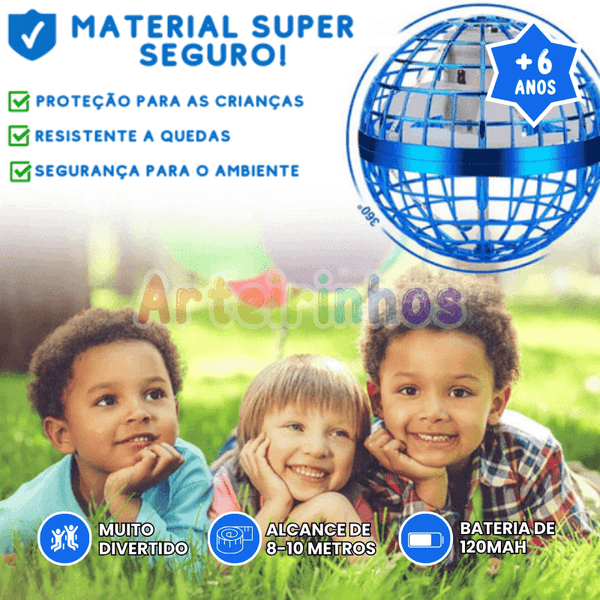 Bola Boomerang Voadora LED Mágica Retorno Automático Diversão Segura Família Crianças