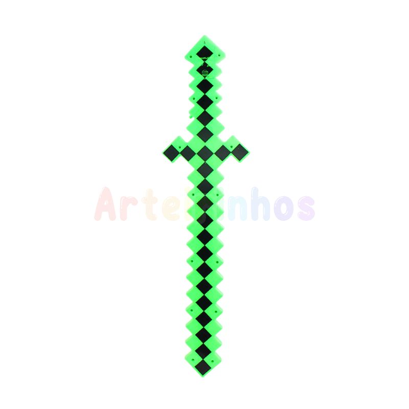 Espada Pixel Minecraft - LED e Som