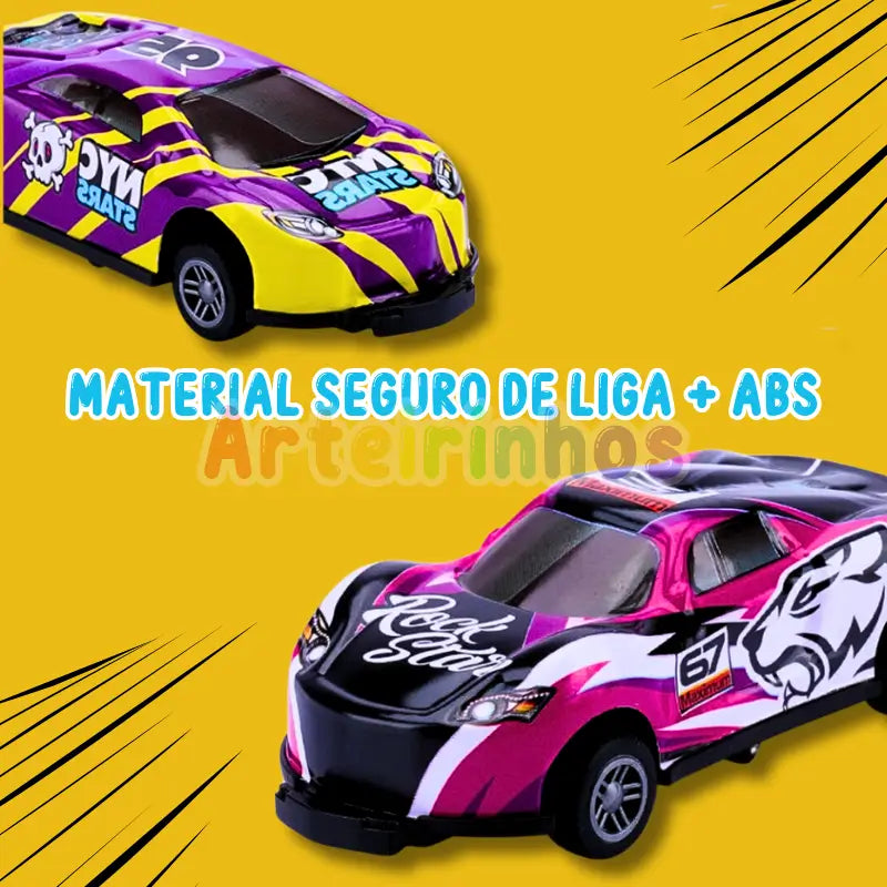 Carrinho Bate e Pula 360º Acrobático: Kit 4 Unidades, Diversão Garantida Crianças