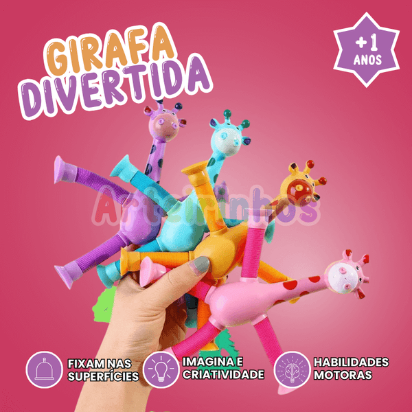 Girafas Divertidas Arteirinhos (Kit 4)