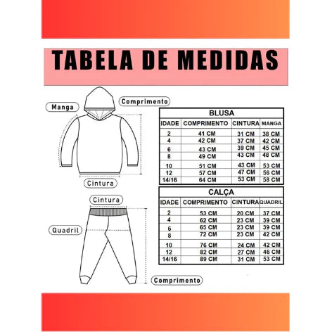 Conjunto Infantil Moletom Roblox