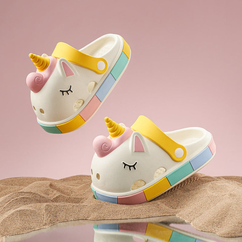 Sandália Infantil All Crocs -  Unicórnio