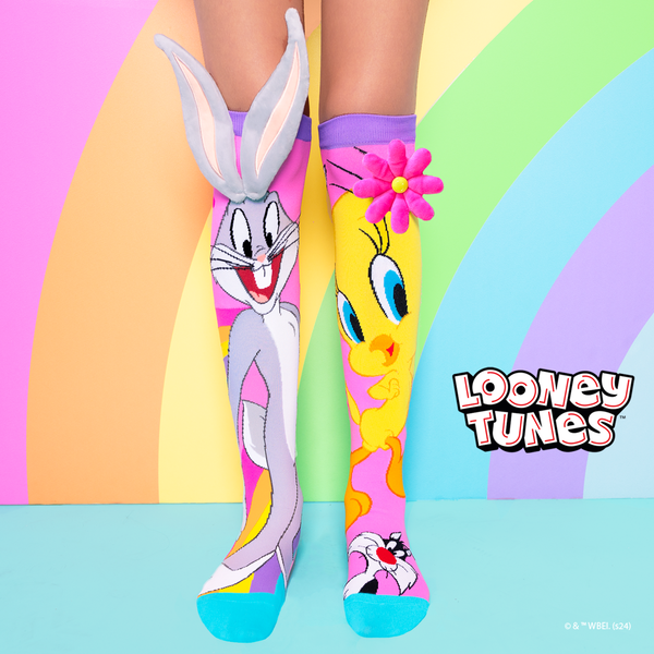 Meias Tweety e Bugs Bunny