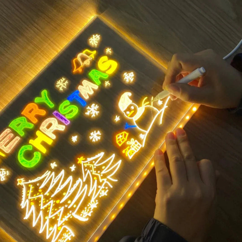 Quadro Acrílico Mágico LED - Mundo Kids