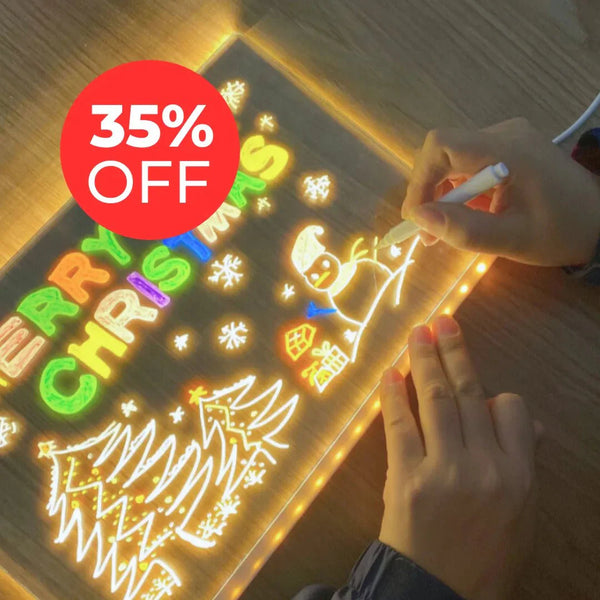 Quadro Acrílico Mágico LED - Mundo Kids